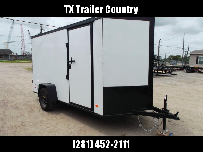 SPECIAL - USED 2022 Covered Wagon Trailers 6x12 Single Axle Cargo / Enclosed Trailer / Double Barn Doors / RV Side Door / LEDs / Semi-Screwless Exterior / Blackout Package SPECIAL - USED 2022 Covered Wagon Trailers 6x12 Single Axle Cargo / Enclosed Trailer / Double Barn Doors / RV Side Door / LEDs / Semi-Screwless Exterior / Blackout Package