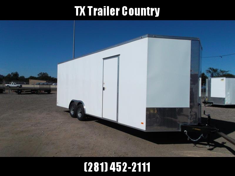 2022 Peach Cargo 8.5x24 Tandem Axle Cargo Trailer / Car Hauler / 7ft Interior / 5200# Axles / Heavy Duty Ramp / RV Side Door / LEDs / 1 Piece Roof / Square Tubing 2022 Peach Cargo 8.5x24 Tandem Axle Cargo Trailer / Car Hauler / 7ft Interior / 5200# Axles / Heavy Duty Ramp / RV Side Door / LEDs / 1 Piece Roof / Square Tubing