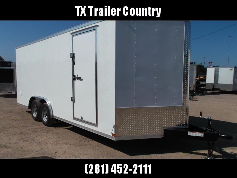 2022 TTC 8.5x20 Tandem Axle Cargo / Enclosed Trailer / 7ft Interior Height / Ramp / 5200# Axles / LEDs / Bulldog Coupler / .030 White Skin 2022 TTC 8.5x20 Tandem Axle Cargo / Enclosed Trailer / 7ft Interior Height / Ramp / 5200# Axles / LEDs / Bulldog Coupler / .030 White Skin