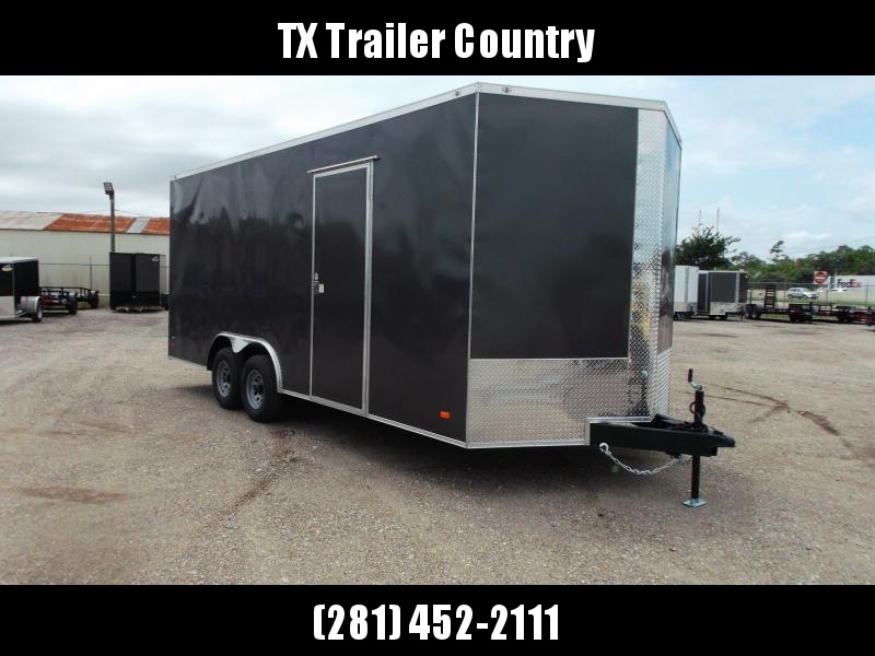 SPECIAL - USED - 2022 Covered Wagon Trailers 8.5x20 Tandem Axle Cargo / Enclosed Trailer / 7ft Interior / 5200# Axles / RV Side Door / LEDs / Charcoal Gray Semi-Screwless Exterior SPECIAL - USED - 2022 Covered Wagon Trailers 8.5x20 Tandem Axle Cargo / Enclosed Trailer / 7ft Interior / 5200# Axles / RV Side Door / LEDs / Charcoal Gray Semi-Screwless Exterior