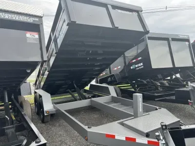 2026 BWISE DLP16-15 7x16 Low Side Dump Trailer