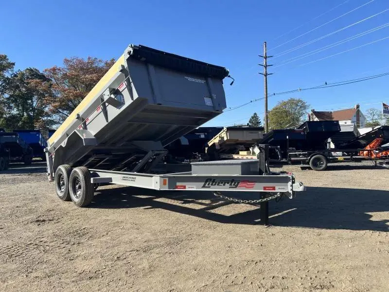2026 Liberty Trailers LD14K7x14B8S Low Side Dump Trailer
