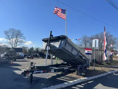 2026 Liberty Trailers LD14K7x14B8TS Telescopic Low Side Dump Trailers