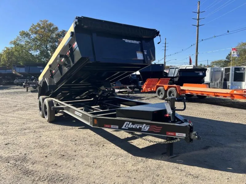 2026 Liberty Trailers LD16K7x16B8S Low Side Dump Trailer