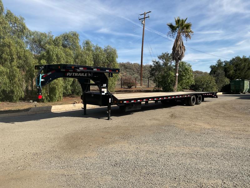 2023 PJ Trailers LD 40' "Hot Shot" Flat Deck w/Duals Gooseneck