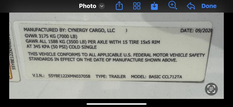 used Cargo (Enclosed) Trailers Cynergy Cargo  for sale, in Glendale, AZ Thumbnail 6