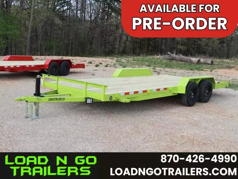 2026 - 82"x20' Load N Go Car Hauler with 5’ Ramps, 16” OC Crossmembers (7K GVWR)