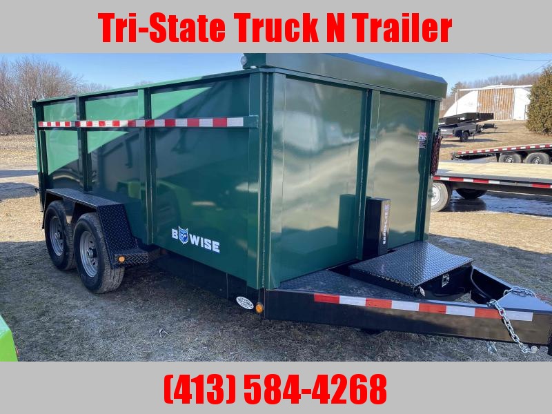 2022 BWISE DLP 7x14 High Side 15K Dump Trailer ramps and hydro jack 2022 BWISE DLP 7x14 High Side 15K Dump Trailer ramps and hydro jack