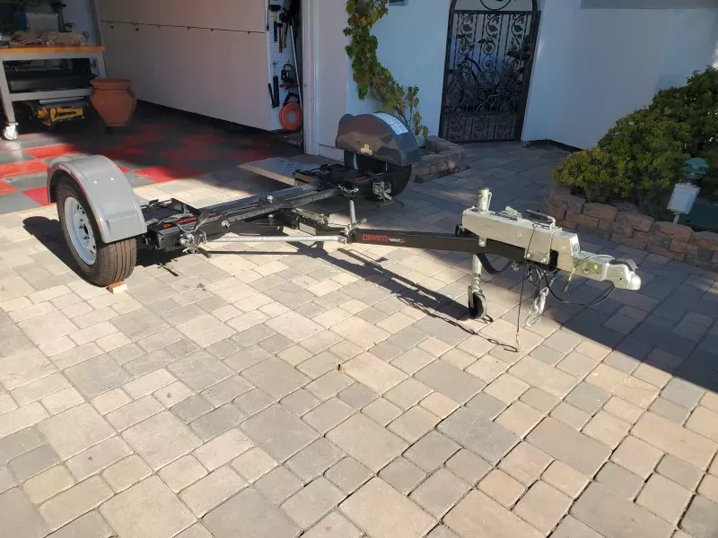 Demco Kar Kaddy X Tow Dolly w/ Disc Brakes - Tilt Bed Frame - 4,800 lbs - Wide Tread