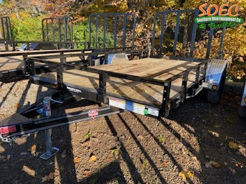2022 PJ U7 12' x 77" Utility Trailer Fold In Gate 2022 PJ U7 12' x 77" Utility Trailer Fold In Gate