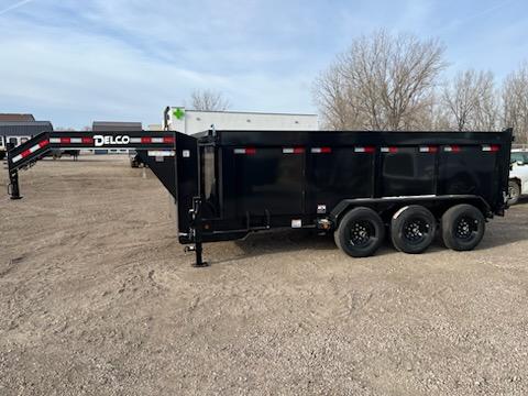 2025 Delco Gooseneck 83x16 Dump Trailer 4' sides