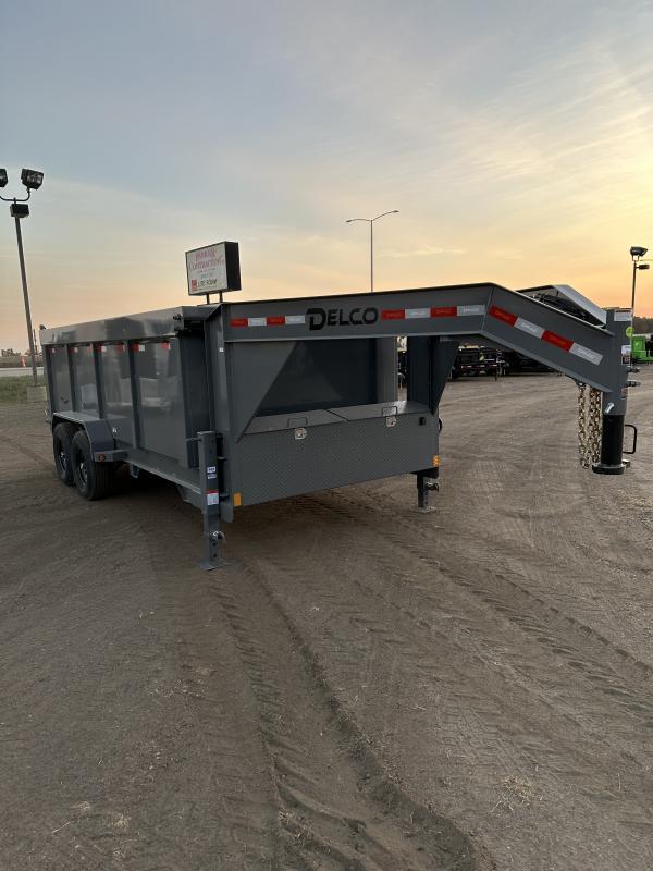 2025 Delco Trailers 83x16 Dump Trailer 4' sides