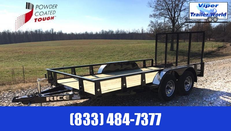 2021 Rice Trailers 76X14 TA Utility Trailer 2021 Rice Trailers 76X14 TA Utility Trailer
