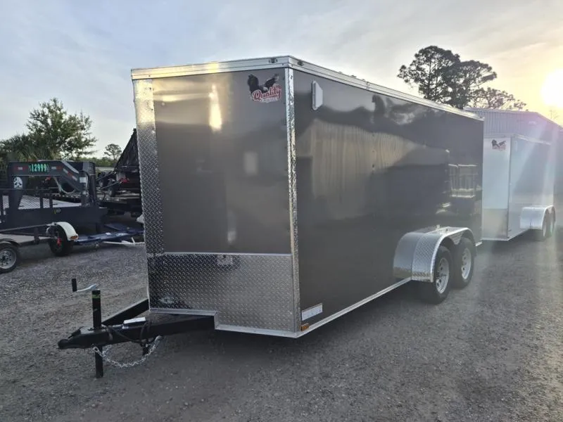 2026 Quality Cargo 7x16 Enclosed Trailer | Tandem Axle | Ramp Door | Tie Downs