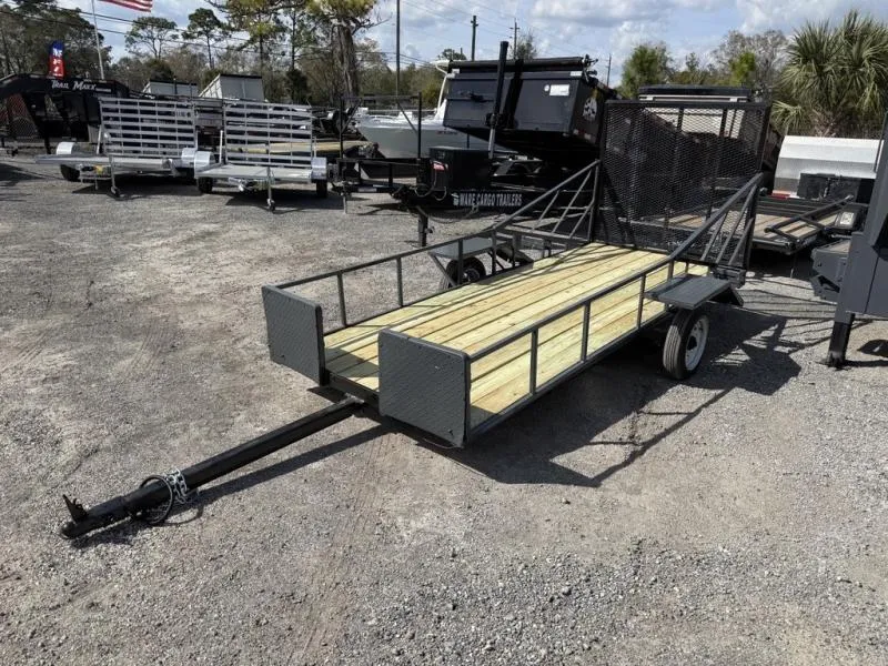 2025 Homemade 5x12 Utility Trailer for Sale | New Wood Deck, Fresh Paint & Safety Chains