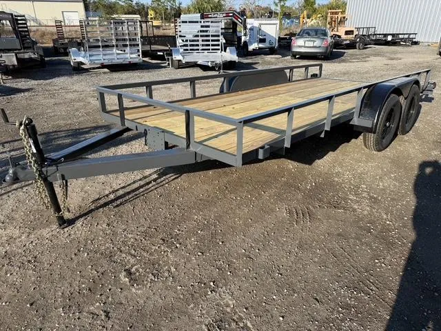 1999 Homemade 6 X 16 Utility Trailer with New Wood, Tires & Paint