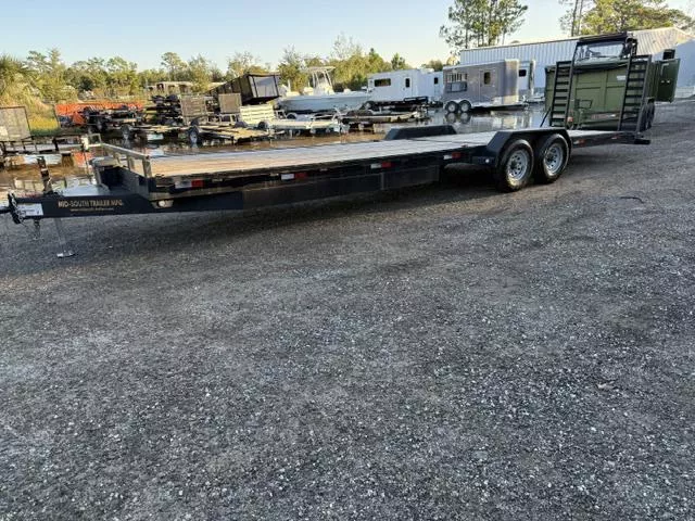 2023 Mid South Trailer MFG 30 Ft. Bumperpull Trailer 28.5 Flat Deck with 1.5 Dovetail