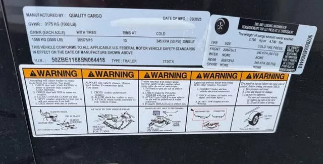 new Cargo (Enclosed) Trailers Quality Cargo  for sale, in Mima, FL Thumbnail 4