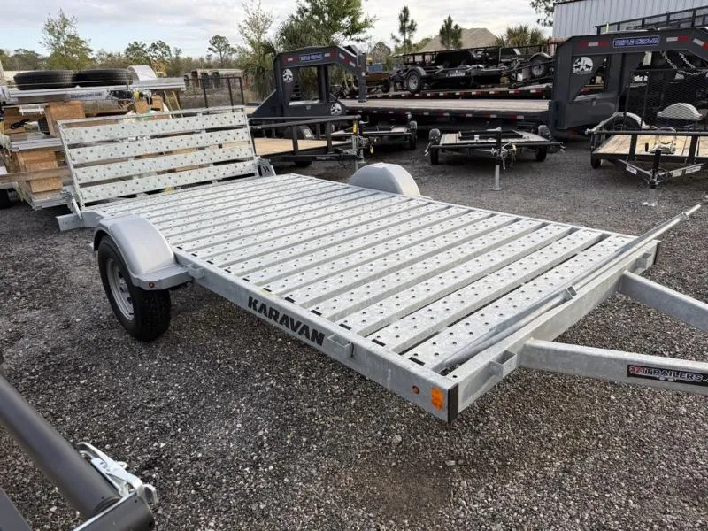 2026 Karavan Trailers 6x12 Steel Floor Utility Trailer | Perfect for UTVs & ATVs with Downward Slope