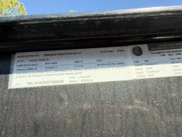 used Equipment / Flatbed Trailers TrailMaxx Trailers  for sale, in Mims, FL Thumbnail 2