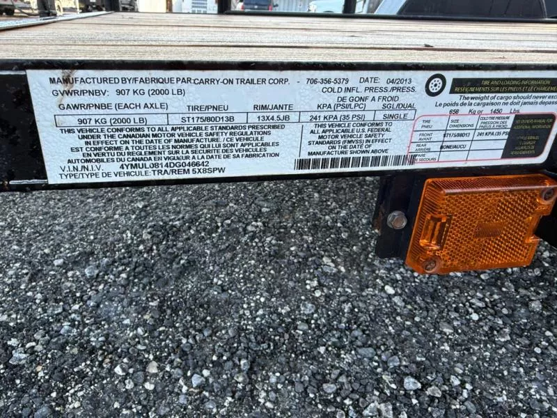 used Utility Trailers Carry-On  for sale, in Mima, FL Thumbnail 3