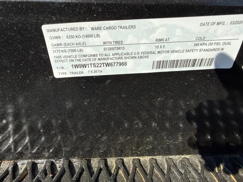used Other Trailers Ware Cargo Trailers  for sale, in Mima, FL Thumbnail 4