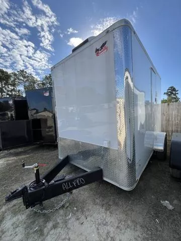 2025 Quality Cargo 7' x 12' Enclosed Bathroom Trailer with 12" Extra Height and Electrical Package