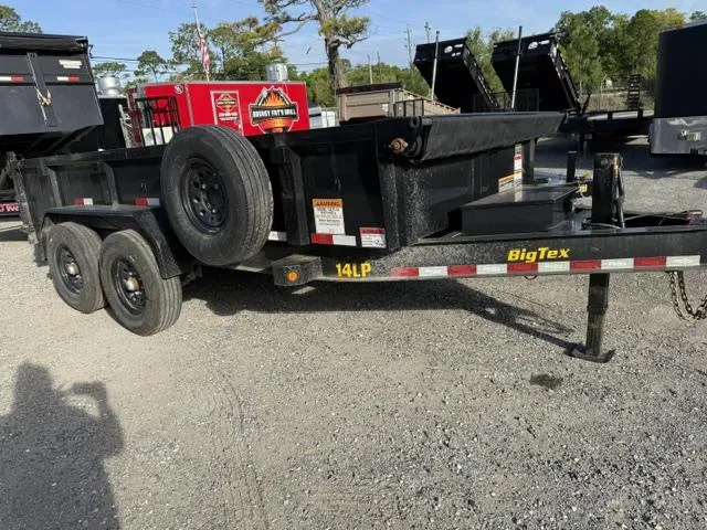 2022 Big Tex Trailers Low Profile Dump w/6' Slide in Ramps 7' X 14' Long Heavy Duty Trailer