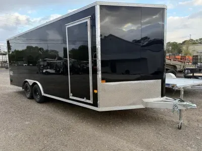 2026 Alcom Aluminum Trailers 8.5x20 Enclosed Car Hauler – Screwless Skin | 82” Interior Height | LED