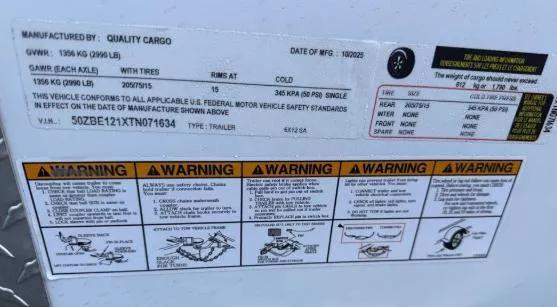 new Cargo (Enclosed) Trailers Quality Cargo  for sale, in Mims, FL Thumbnail 6