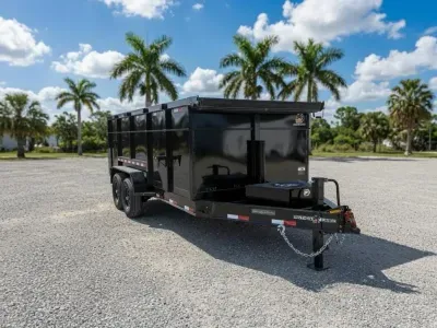 2026 Panther Cargo 7x16 Black Dump Trailer – Contractor Grade 14K Dump Trailer  Dump Trailer