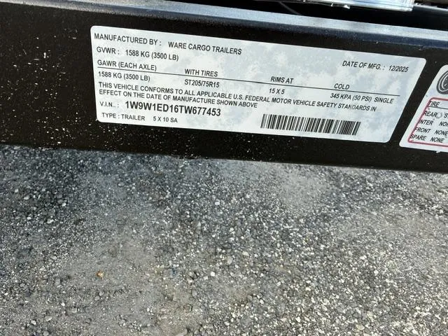 used Other Trailers Ware Cargo Trailers  for sale, in Mims, FL Thumbnail 6