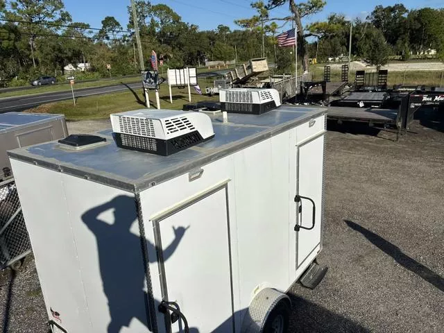 2026 Quality Cargo 7' x 12' Enclosed Bathroom Trailer with Electrical Package