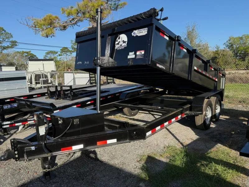 2026 Panther Cargo LLC 7 x 16 Tandem Axle Dump Trailer ? Black | 14,000 ...