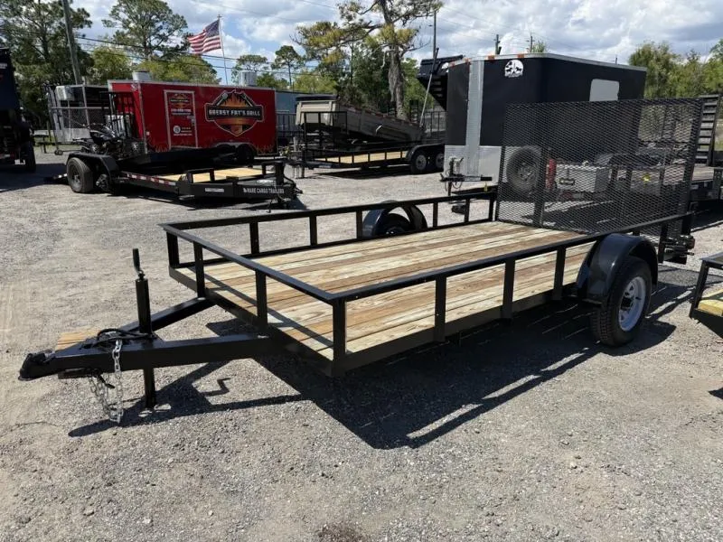 2026 Homemade 6x12 Utility Trailer | New Wood, Chains & Fresh Paint