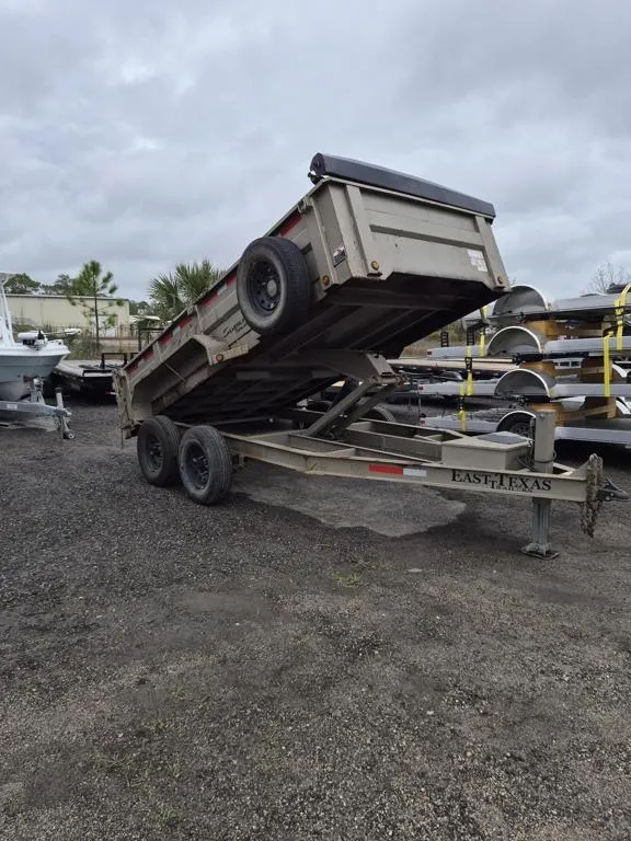 2023 East Texas 7x14 Dump Trailer - 14,000 lb Capacity, 2' Sides | Heavy Duty Hauling