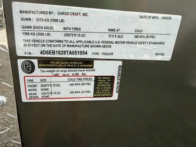 used Other Trailers Cargo Craft  for sale, in Mims, FL Thumbnail 8