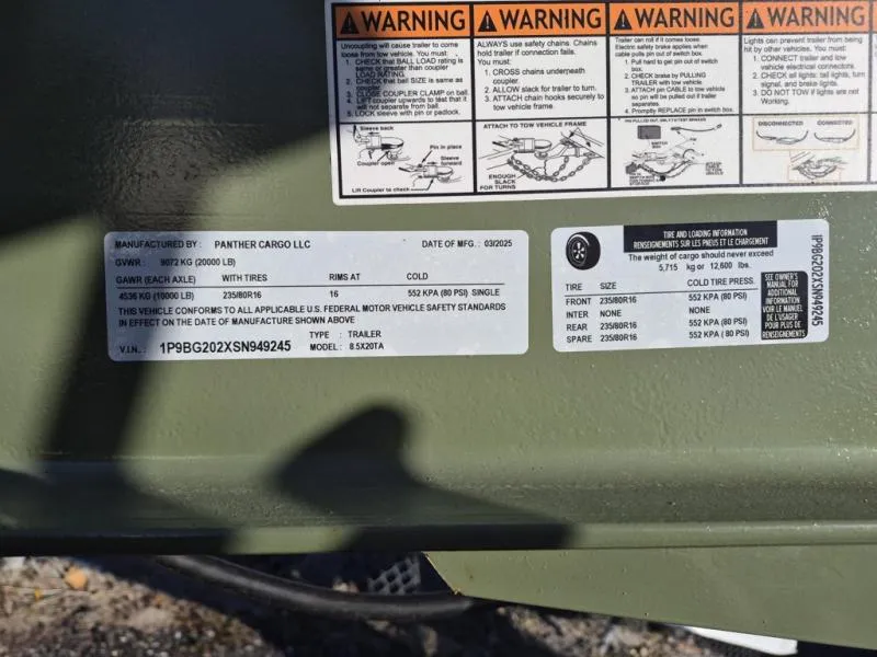 new Dump Trailers Panther Cargo  for sale, in Mima, FL Thumbnail 8