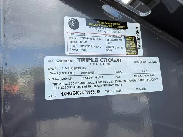 new Equipment / Flatbed Trailers Triple Crown Trailers  for sale, in Mims, FL Thumbnail 5