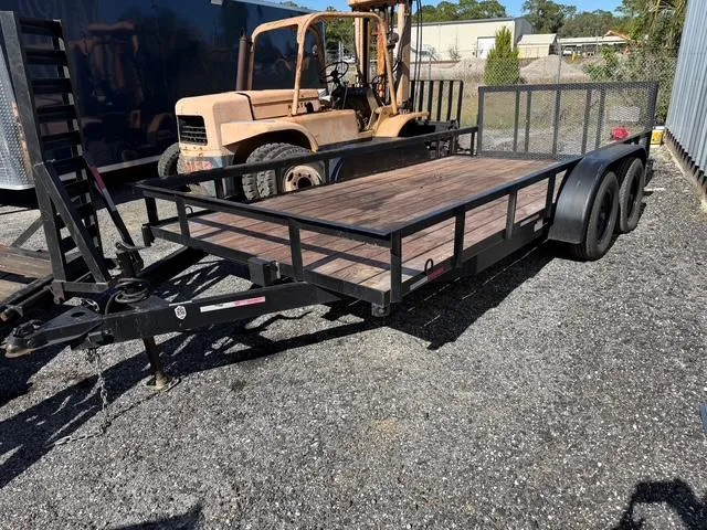 2025 Load N Go 7 x 16 Equipment Trailer with Dove Tail and Mesh Gate