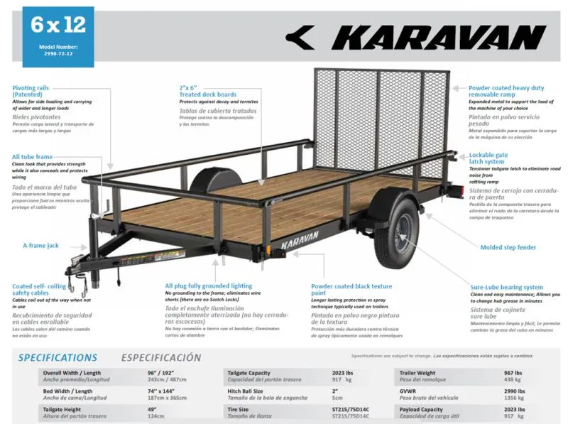 used Utility Trailers Karavan Trailers  for sale, in Mima, FL Thumbnail 2