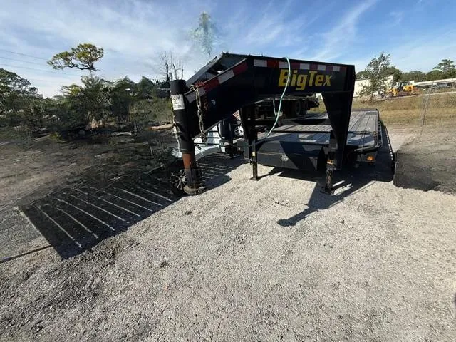 2022 Big Tex Trailers Gooseneck 32Ft. Trailer with 14K Capacity and Mega Ramps