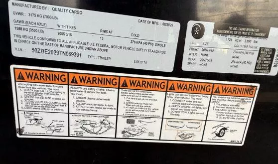 new Cargo (Enclosed) Trailers Quality Cargo  for sale, in Mima, FL Thumbnail 2