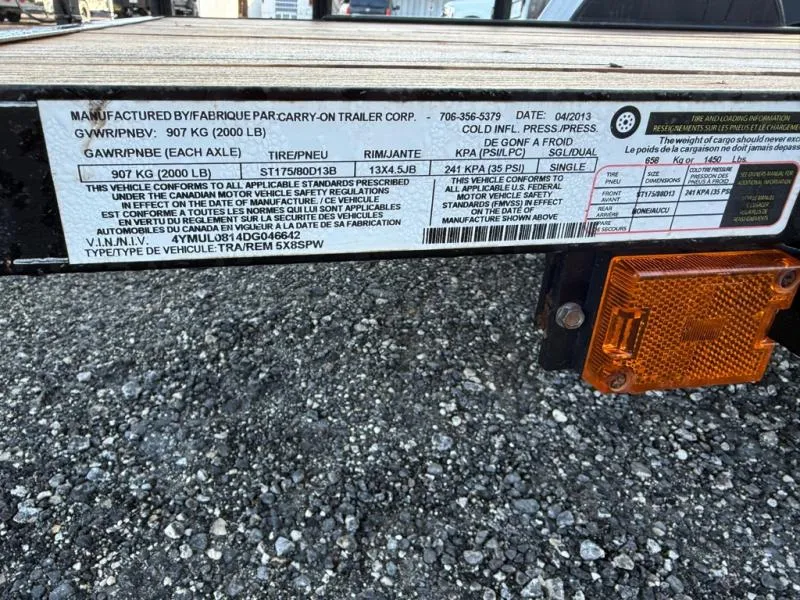 used Utility Trailers Carry-On  for sale, in Mims, FL Thumbnail 3