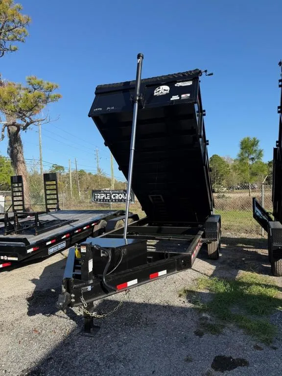 2026 Panther Cargo LLC 7 x 14 Tandem Axle Dump Trailer ? Black | 14,000 lb GVWR | 2? Walls | Heavy D