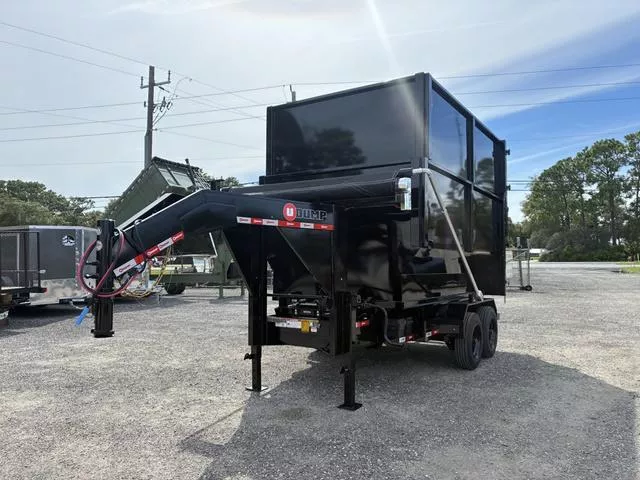 2026 UDUMP GOOSENECK 16 YARD ROLL OFF DUAL CYLINDER DUMPSTER