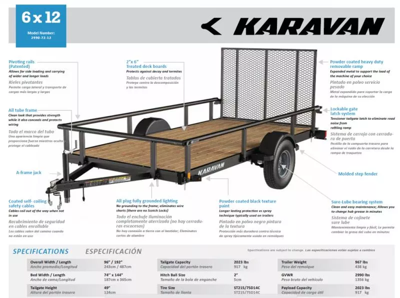 new Utility Trailers Karavan Trailers  for sale, in Mima, FL Thumbnail 2