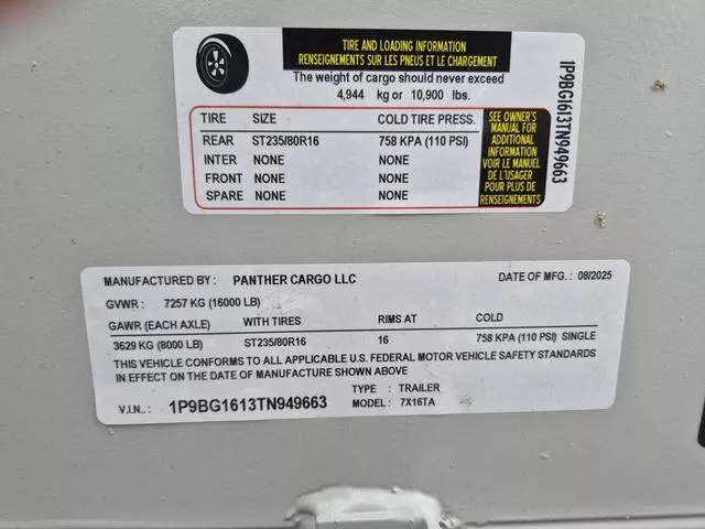 new Dump Trailers Panther Cargo  for sale, in Mima, FL Thumbnail 9