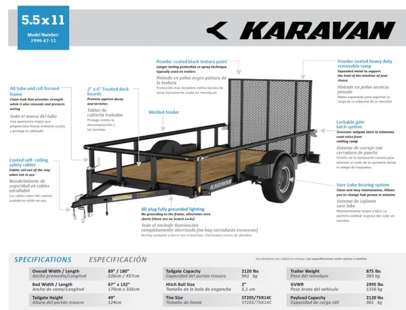 new Utility Trailers Karavan Trailers  for sale, in Mima, FL Thumbnail 4