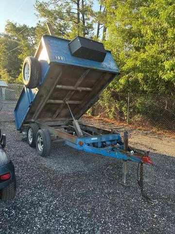 1997 U-DUMP 6 x 10 Blue Dump Trailer